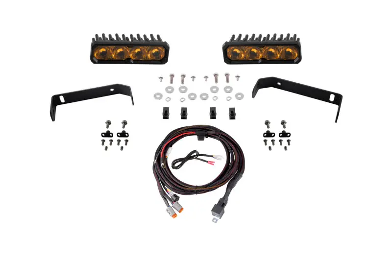 Diode Dynamics Ss6 Led Driving Light Kit For 2019–2021 Ford Ranger – Yellow Output (3000K), Sport Mounting System 1