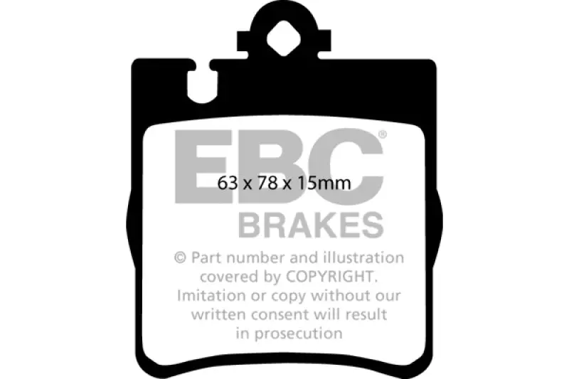 Ebc 00 Mercedes-Benz Clk430 4.3 Ultimax2 Rear Brake Pads 1
