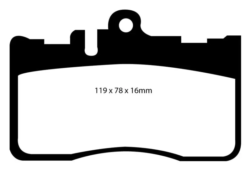 Ebc Redstuff High-Performance Front Brake Pads For 2001–2006 Lexus Ls430 (4.3L) 1