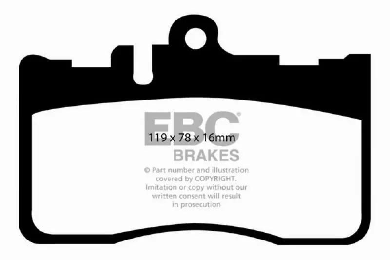 Ebc Redstuff High-Performance Front Brake Pads For 2001–2006 Lexus Ls430 (4.3L) 2
