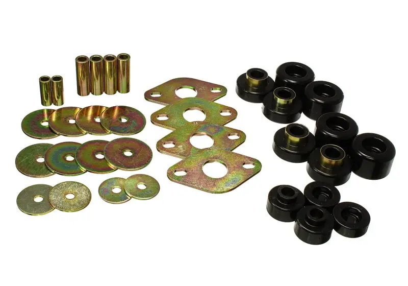 Energy Suspension Body Mount Bushing Kit For 2001–2004 Toyota Tacoma Prerunner — Black Polyurethane 1