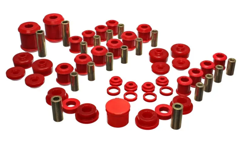 Energy Suspension Hyper-Flex Red Master Bushing Kit – For 1995–1999 Mitsubishi Eclipse (Fwd & Awd) 1