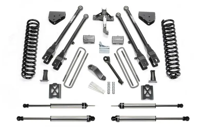 Fabtech 6-Inch Lift System For 2005–2007 Ford F-250 4Wd (No Factory Overload) – 4-Link W/Coils & Dual Shock Kit 1