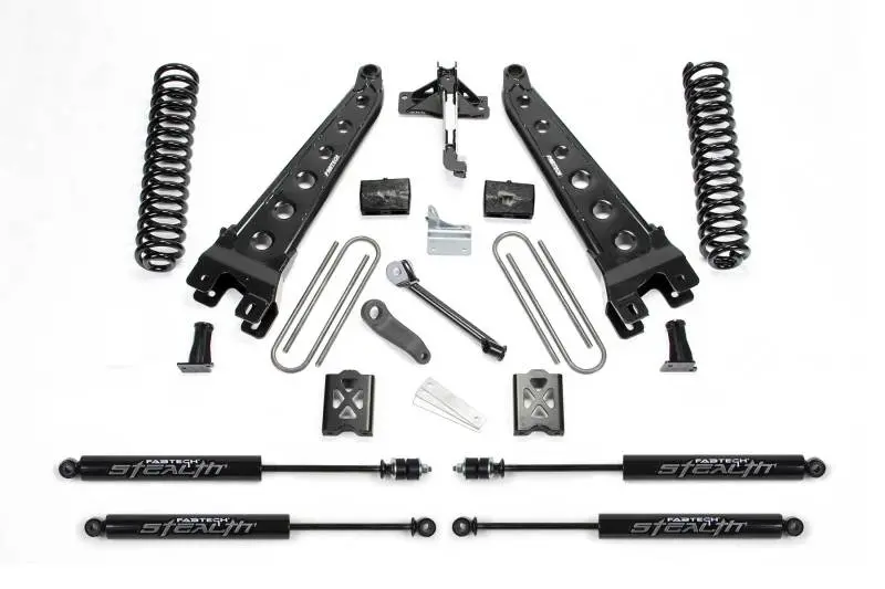 Fabtech 6-Inch Radial Arm Lift System For 2005–2007 Ford F-250 4Wd With Factory Overload Springs – Includes Coils & Stealth Shocks 1