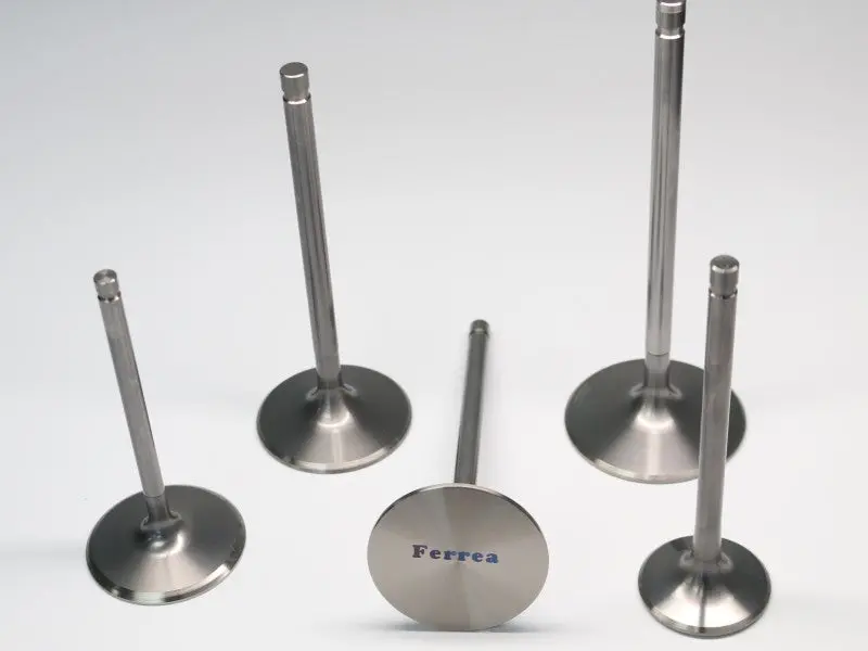 Ferrea Titanium Intake Valves – 2.15″ Diameter, 12° Stem Angle, Competition Grade, Set Of 8 For Chevy/Chrysler/Ford Small Blocks 2