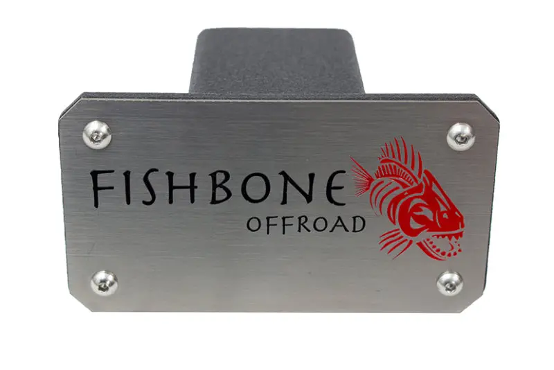 Fishbone Off-Road Black Powder-Coated Steel Hitch Cover – Fits 2-Inch Receiver 1