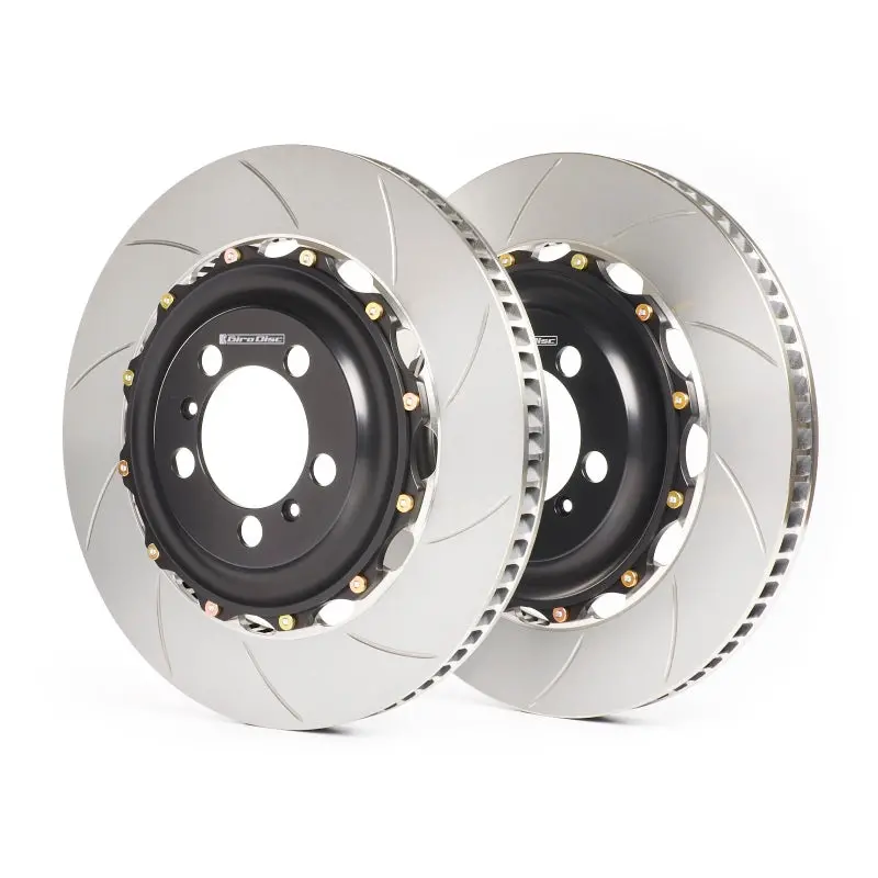Girodisc Slotted Rear Brake Rotors For 2005–2006 Ford Gt – Two-Piece Floating Design, Lightweight Construction 1