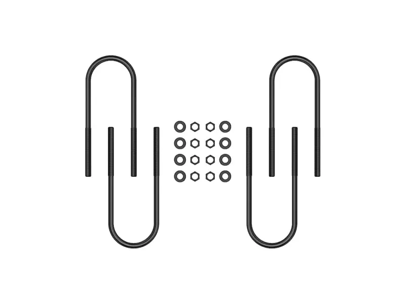 Icon Heavy-Duty Rear U-Bolt Kit — 12" Length For 1999–2010 Ford F-250/F-350 1