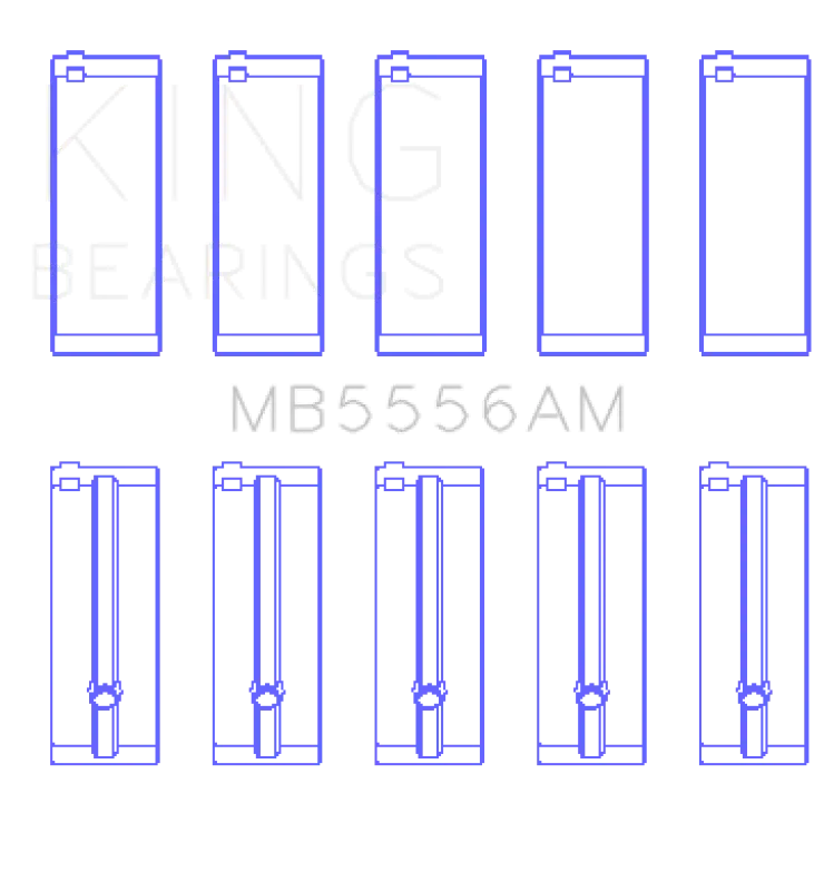 King Engine Bearings Suzuki G-13 (Size +0.25Mm) Main Bearing Set 1