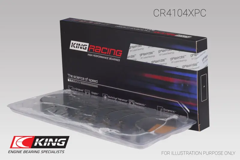 King Performance Coated Rod Bearing Set (.026” Oversize) For Audi/Vw 1.6L–2.0L Engines (1983–2003) 1