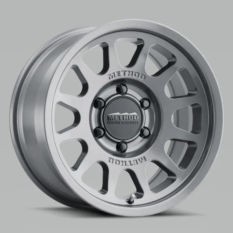 Mr703 Gloss Titanium Alloy Wheel: 17X8.5 Inches, Zero Offset, 6X135 Bolt Pattern, 87Mm Center Bore 1