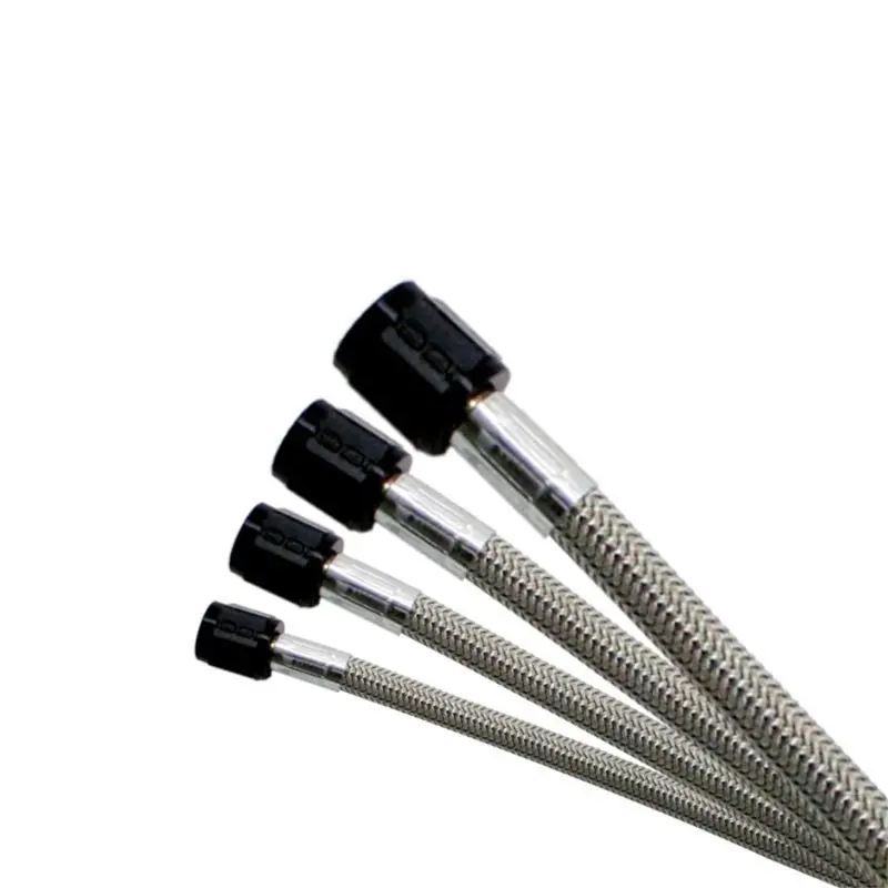 Nitrous Express 3An Stainless Steel Braided Hose – 36 Inches Long, Black Outer Sheath 2