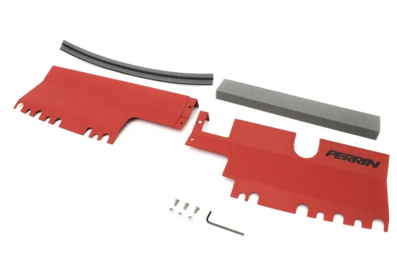 Perrin Radiator Shroud For 2015–2021 Subaru Wrx/Sti – Red, Designed Without Oem Intake Scoop 1