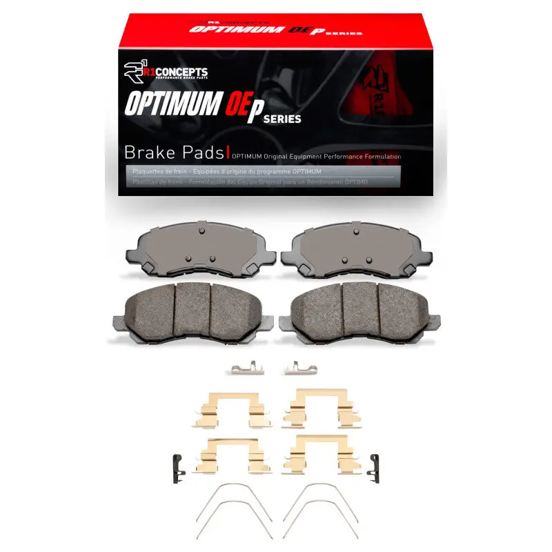 R1 16-17 Jeep Compass Front Optimum Oe Pads & Hardware Kit 1