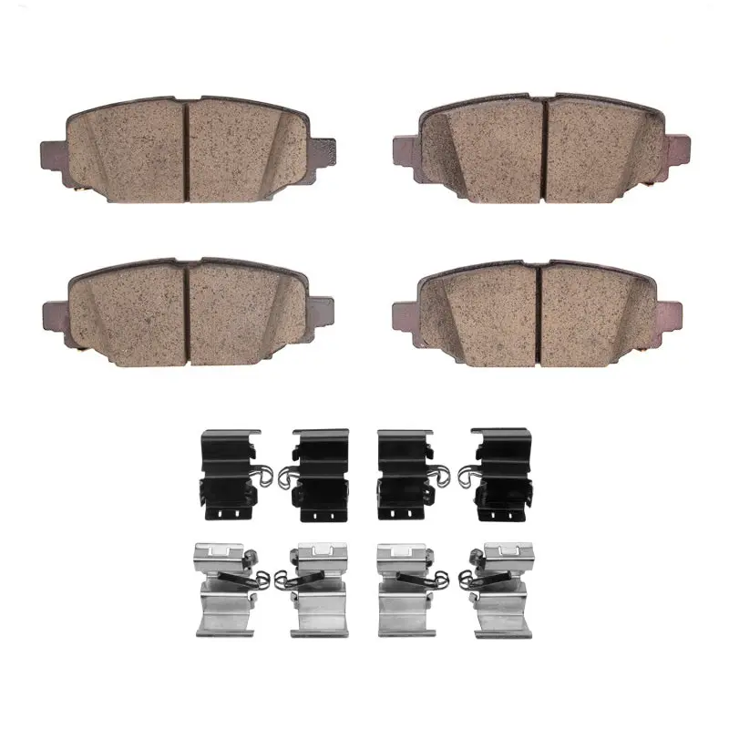 R1 Performance Rear Brake Pad & Hardware Kit For 2018–2025 Jeep Wrangler – Off-Road & Tow Optimized 1