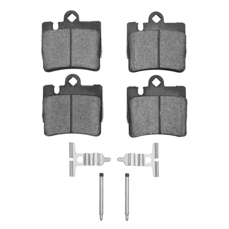 R1 Semi-Metallic Rear Brake Pad & Hardware Kit For 2000–2003 Mercedes-Benz Cl55 Amg 1