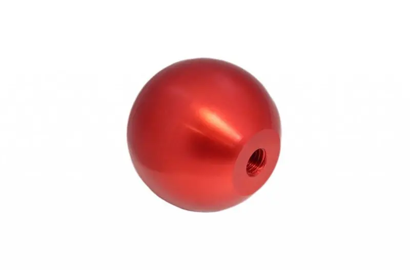 Torque Solution Billet Aluminum Shift Knob — Universal 10×1.25 Thread, Red Finish 1