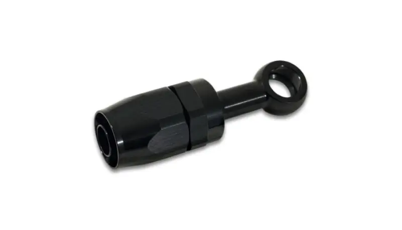 Vibrant -8An Banjo Hose End Fitting For Use With M18 Banjo Bolt - Aluminum Black 1