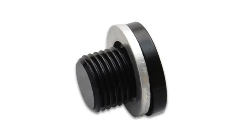 Vibrant Aluminum Port Plug – M18×1.5 Metric Thread With Integrated Crush Washer 1