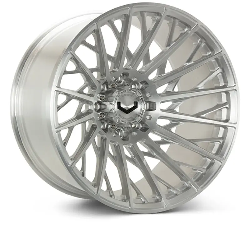 Vossen Vfx-02T 24X14 Inch Forged Wheel – 6X135 Bolt Pattern, +15Mm Offset, Deep Concave Design, Brushed Gloss Clear Finish 1