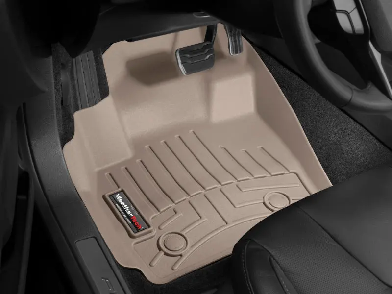 Weathertech Front Floor Liner – Tan Color, All-Weather Interior Protection 1