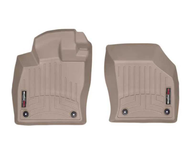 Weathertech Front Floor Liners For 2015+ Volkswagen Golf & Gti (5-Door Hatchback Only) – Tan, Precision Molded 1