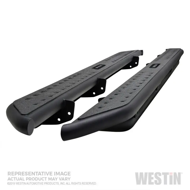 Westin Outlaw Nerf Bars For 2020 Jeep Gladiator – Textured Black, Heavy-Duty Step Rails With Mounting Hardware 1