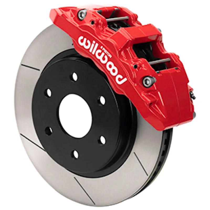 Wilwood Aero6-Dm Slotted Front Brake Kit For 2017–2020 Ford F-150 Raptor – Red Finish 1