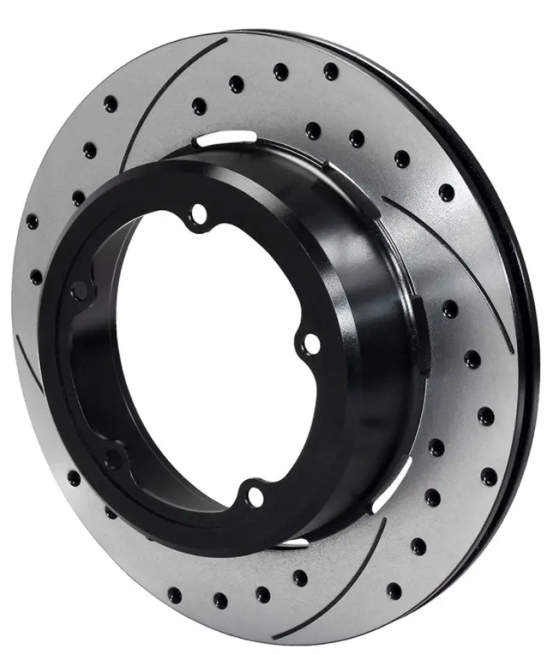 Wilwood Floater Brake Rotor – Left-Hand, 12.19"×0.810", 5×5.75" Bolt Circle, 1.91" Offset, Drilled, Srp-Black 1