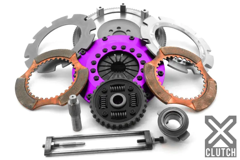 Xclutch Twin-Sprung Ceramic Clutch Kit For 2007–2017 Mitsubishi Lancer Evolution X (2.0L) – 8-Inch Diameter 1