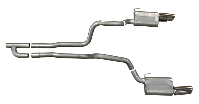 Gibson Stainless Steel Cat-Back Dual Exhaust System For 2005–2010 Ford Mustang Base Model (4.0L V6) 1